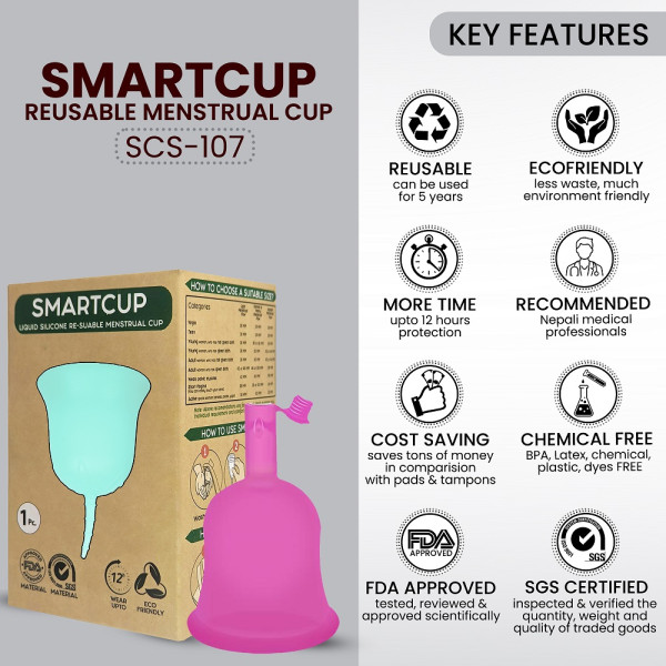 SMARTCUP Menstrual Cup - 20ML (SCS-107) With Wash Free